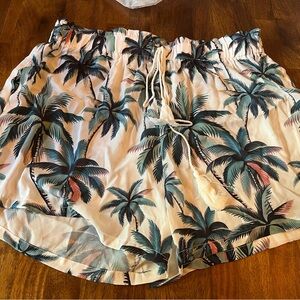 Cupshe Palm Print Women's Athletic Shorts